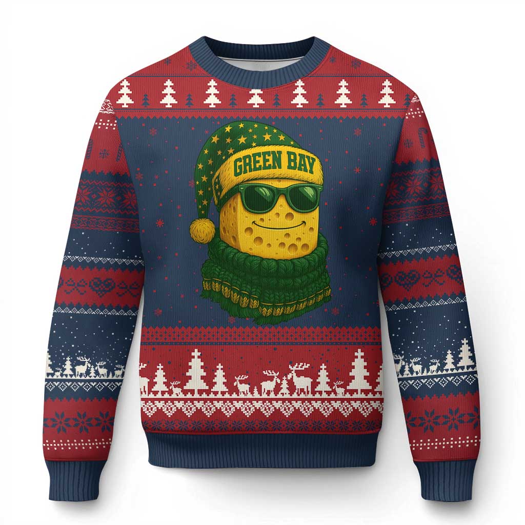 Christmas GB Ugly Christmas Sweater Gifts for Sports Fans Santa Hat TS10 Navy Red Print Your Wear