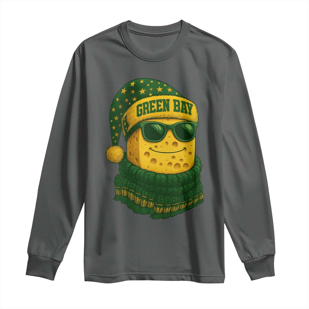 Christmas GB Long Sleeve Shirt Gifts for Sports Fans Santa Hat TS10 Dark Heather Print Your Wear