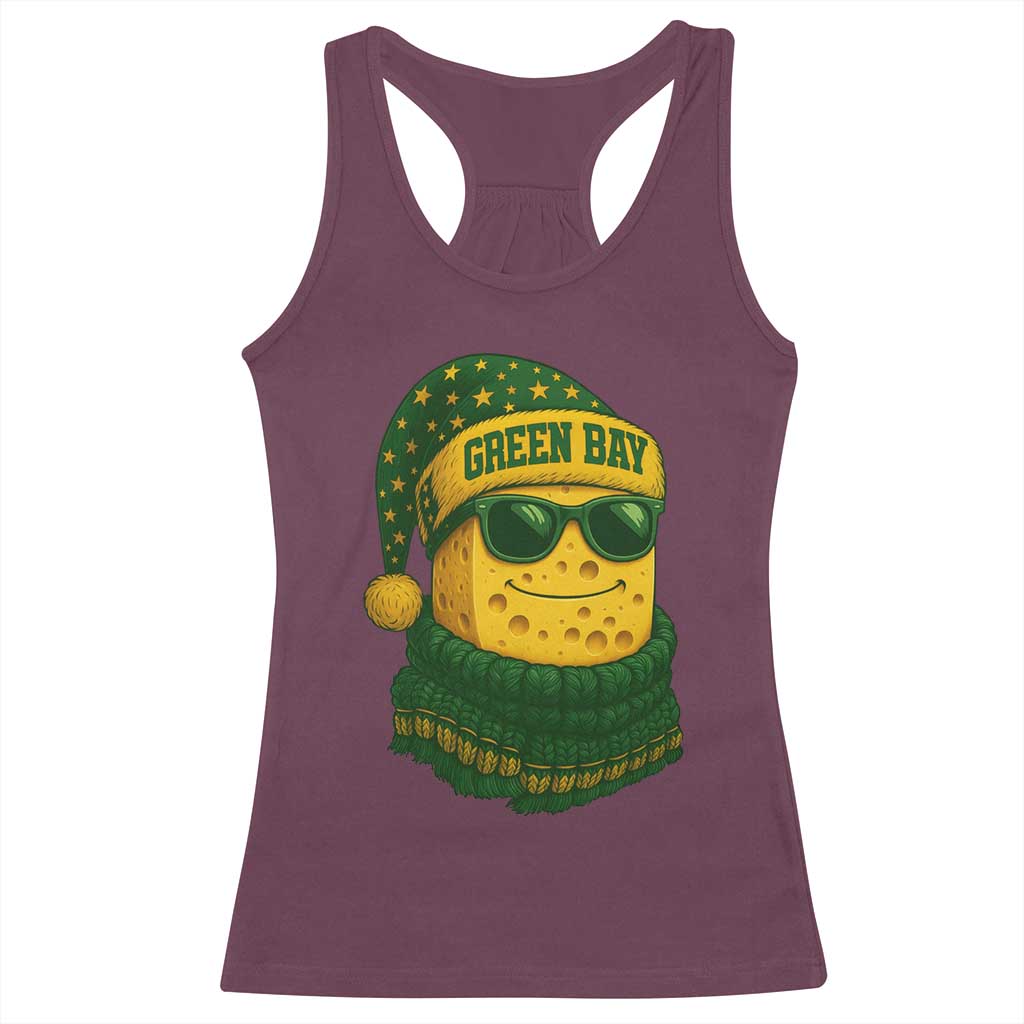 Christmas GB Racerback Tank Top Gifts for Sports Fans Santa Hat TS10 Maroon Print Your Wear