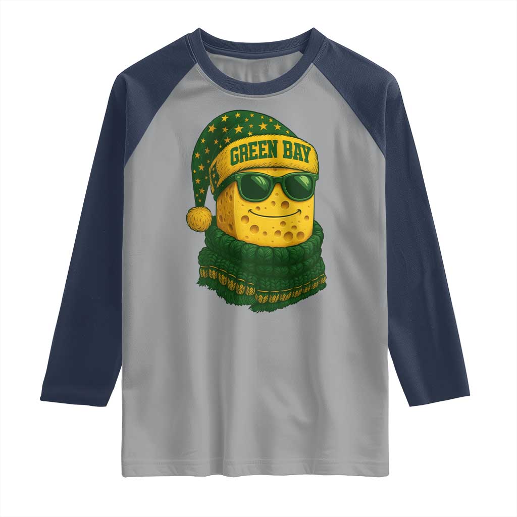 Christmas GB Raglan Shirt Gifts for Sports Fans Santa Hat TS10 Sport Gray Navy Print Your Wear