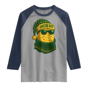 Christmas GB Raglan Shirt Gifts for Sports Fans Santa Hat TS10 Sport Gray Navy Print Your Wear