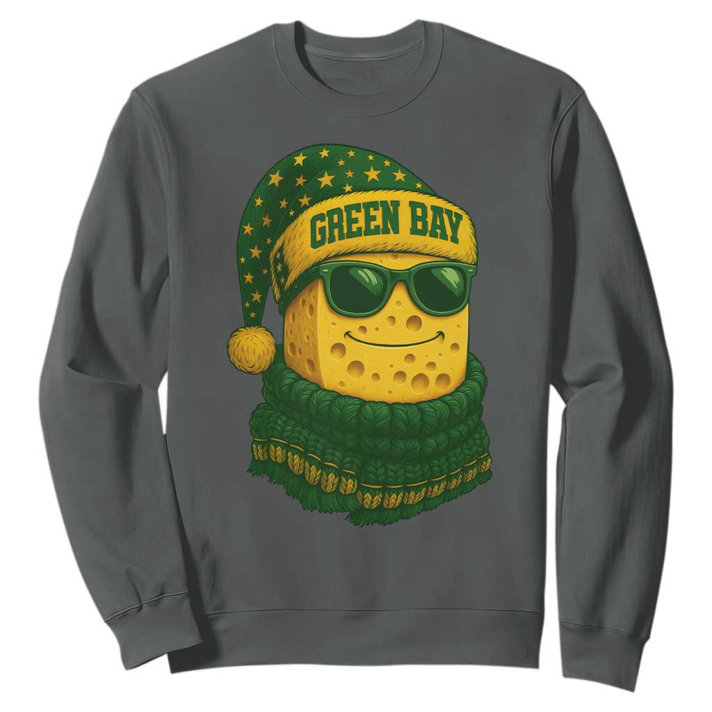 Christmas GB Sweatshirt Gifts for Sports Fans Santa Hat TS10 Dark Heather Print Your Wear