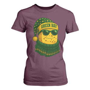 Christmas GB T Shirt For Women Gifts for Sports Fans Santa Hat TS10 Maroon Print Your Wear