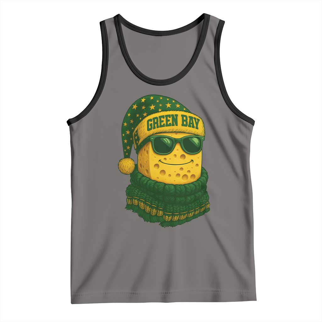 Christmas GB Tank Top Gifts for Sports Fans Santa Hat TS10 Deep Heather Black Print Your Wear