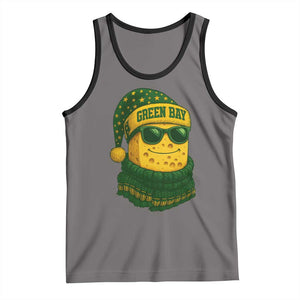 Christmas GB Tank Top Gifts for Sports Fans Santa Hat TS10 Deep Heather Black Print Your Wear