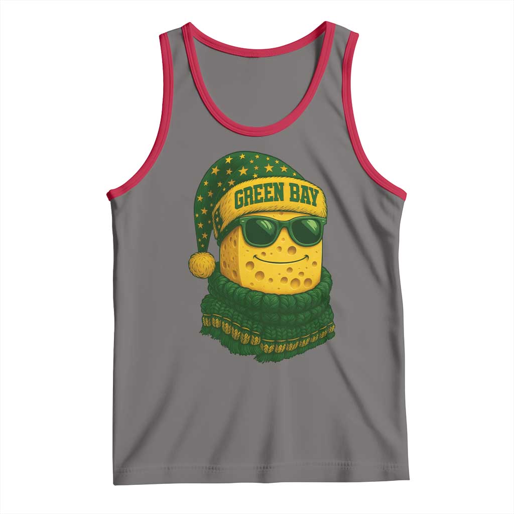 Christmas GB Tank Top Gifts for Sports Fans Santa Hat TS10 Deep Heather Red Print Your Wear