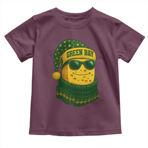 Christmas GB Toddler T Shirt Gifts for Sports Fans Santa Hat TS10 Maroon Print Your Wear