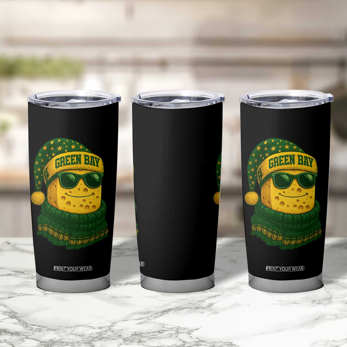 Christmas GB Tumbler Cup Gifts for Sports Fans Santa Hat TS10 Print Your Wear