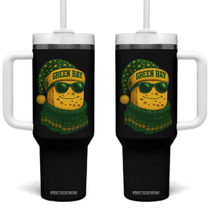 Christmas GB Tumbler With Handle Gifts for Sports Fans Santa Hat TS10 One Size: 40 oz Black Print Your Wear