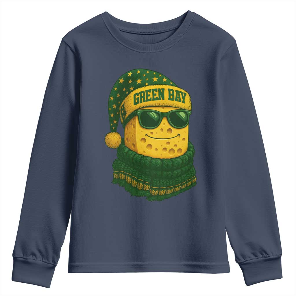 Christmas GB Youth Sweatshirt Gifts for Sports Fans Santa Hat TS10 Navy Print Your Wear