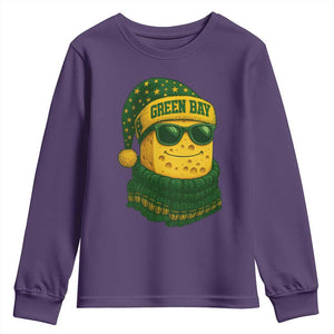 Christmas GB Youth Sweatshirt Gifts for Sports Fans Santa Hat TS10 Purple Print Your Wear