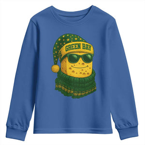 Christmas GB Youth Sweatshirt Gifts for Sports Fans Santa Hat TS10 Royal Blue Print Your Wear