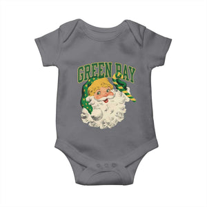 Christmas GB Fan Baby Onesie Vintage Varsity Retro Santa Claus Face Game Day TS10 Charcoal Print Your Wear