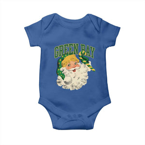 Christmas GB Fan Baby Onesie Vintage Varsity Retro Santa Claus Face Game Day TS10 Royal Blue Print Your Wear