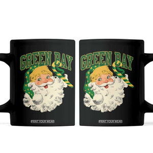 Christmas GB Fan Coffee Mug Vintage Varsity Retro Santa Claus Face Game Day TS10 Black Print Your Wear