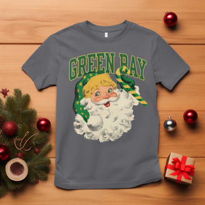 Christmas GB Fan T Shirt Vintage Varsity Retro Santa Claus Face Game Day TS10 Charcoal Print Your Wear