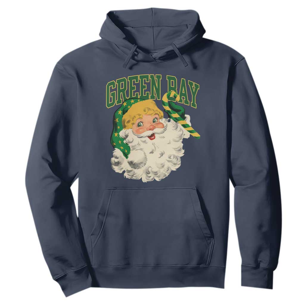 Christmas GB Fan Hoodie Vintage Varsity Retro Santa Claus Face Game Day TS10 Navy Print Your Wear