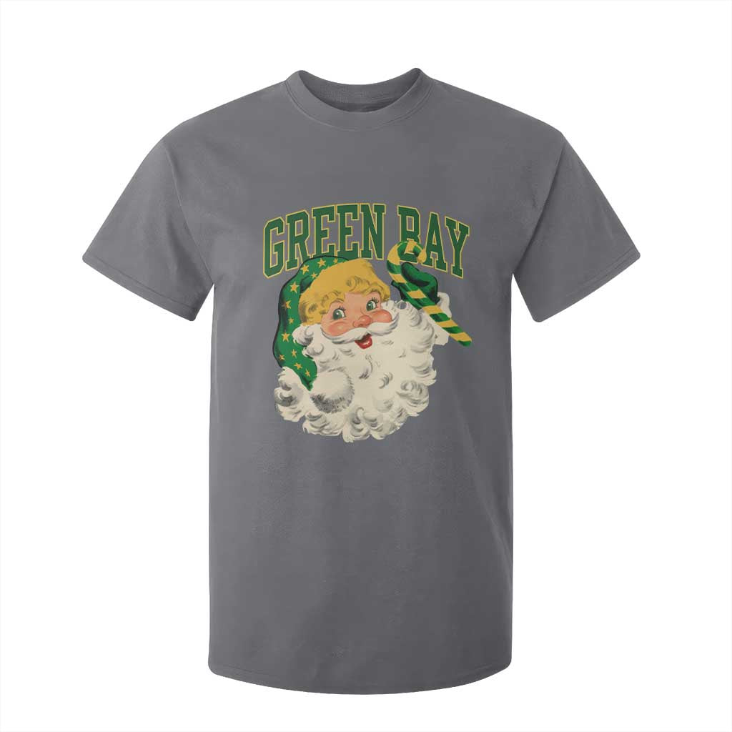 Christmas GB Fan T Shirt For Kid Vintage Varsity Retro Santa Claus Face Game Day TS10 Charcoal Print Your Wear