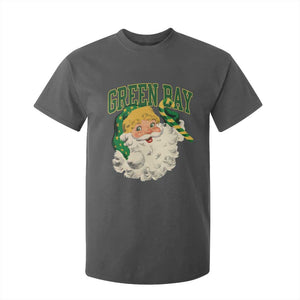 Christmas GB Fan T Shirt For Kid Vintage Varsity Retro Santa Claus Face Game Day TS10 Dark Heather Print Your Wear