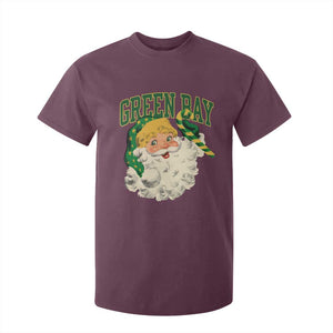 Christmas GB Fan T Shirt For Kid Vintage Varsity Retro Santa Claus Face Game Day TS10 Maroon Print Your Wear