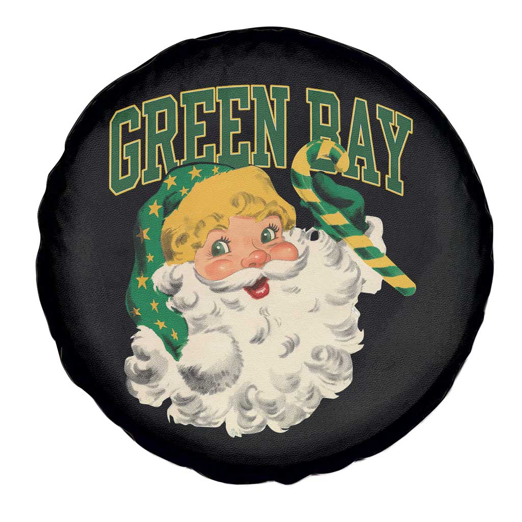 Christmas GB Fan Spare Tire Cover Vintage Varsity Retro Santa Claus Face Game Day TS10 Print Your Wear