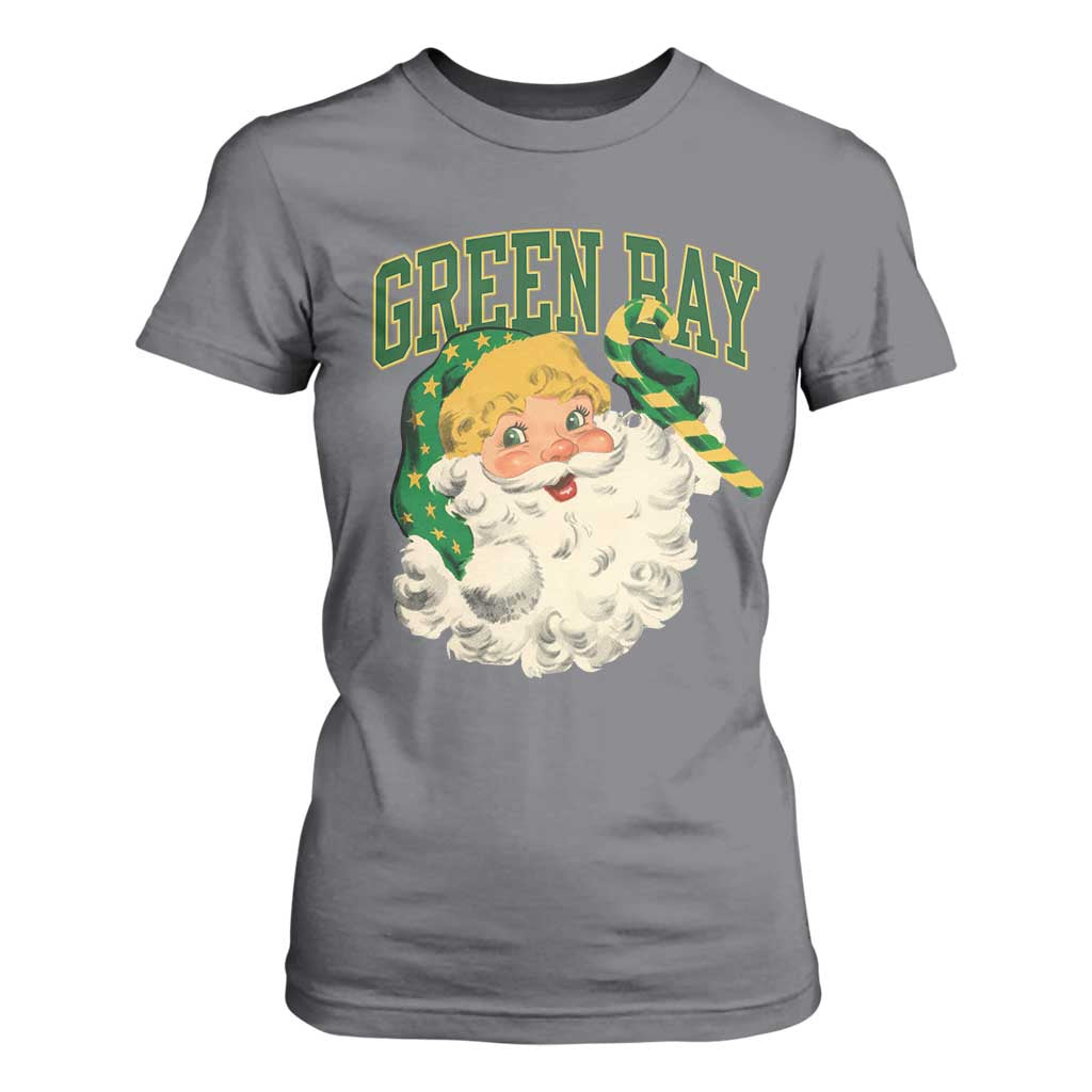 Christmas GB Fan T Shirt For Women Vintage Varsity Retro Santa Claus Face Game Day TS10 Charcoal Print Your Wear