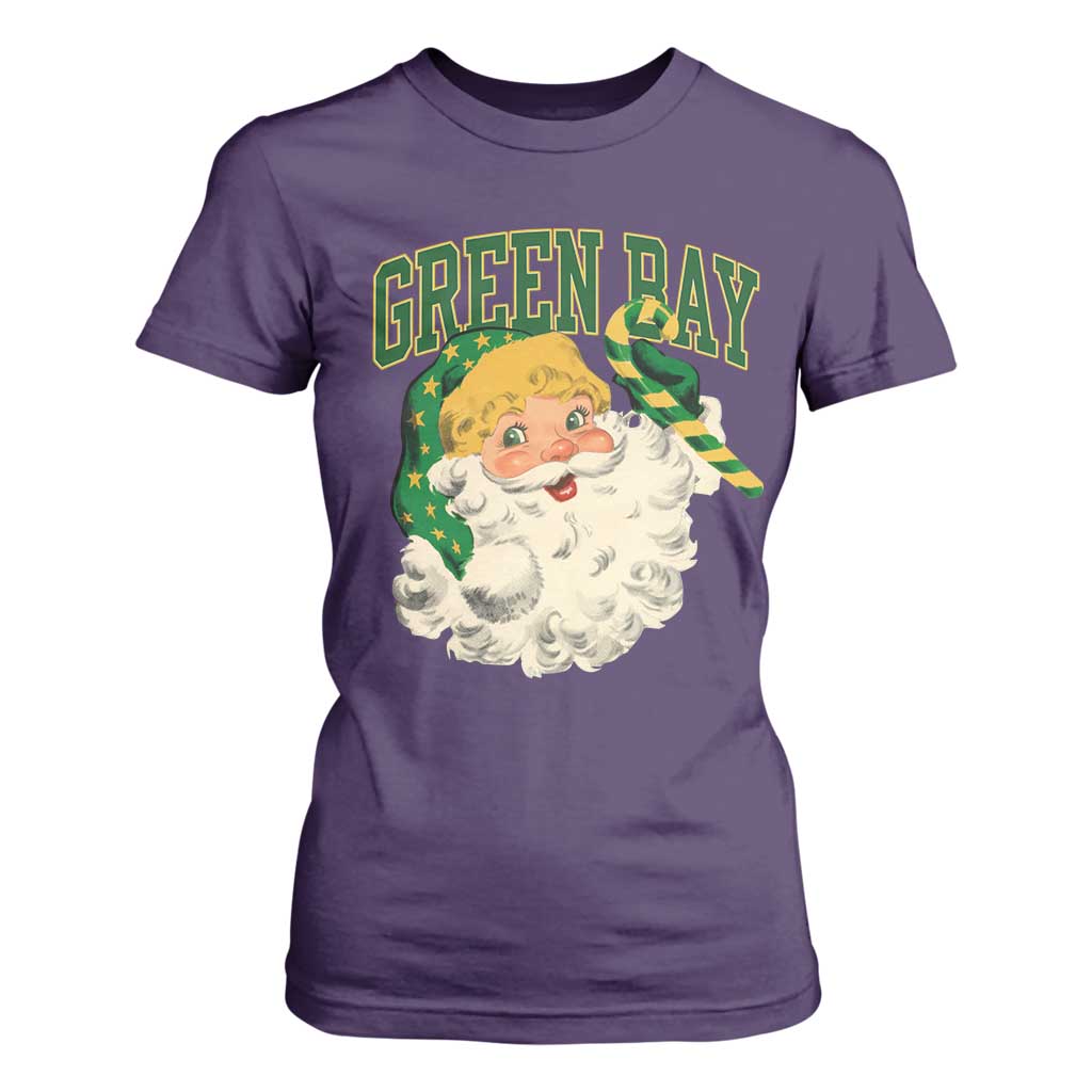 Christmas GB Fan T Shirt For Women Vintage Varsity Retro Santa Claus Face Game Day TS10 Purple Print Your Wear
