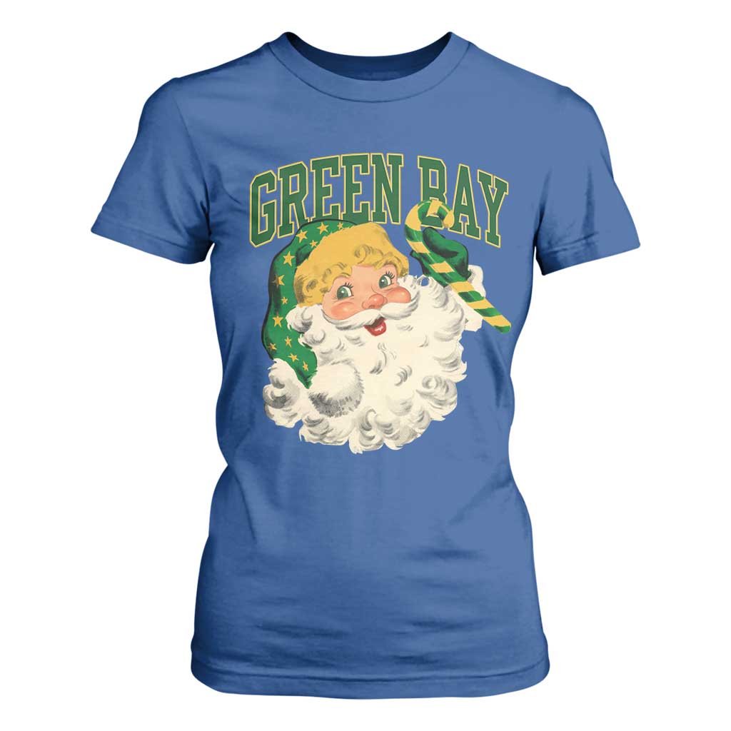 Christmas GB Fan T Shirt For Women Vintage Varsity Retro Santa Claus Face Game Day TS10 Royal Blue Print Your Wear