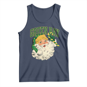 Christmas GB Fan Tank Top Vintage Varsity Retro Santa Claus Face Game Day TS10 Navy Print Your Wear