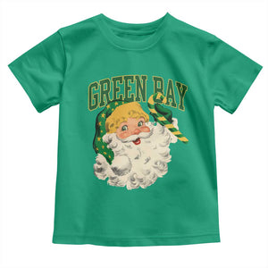 Christmas GB Fan Toddler T Shirt Vintage Varsity Retro Santa Claus Face Game Day TS10 Irish Green Print Your Wear