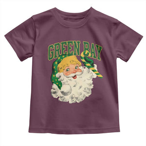 Christmas GB Fan Toddler T Shirt Vintage Varsity Retro Santa Claus Face Game Day TS10 Maroon Print Your Wear