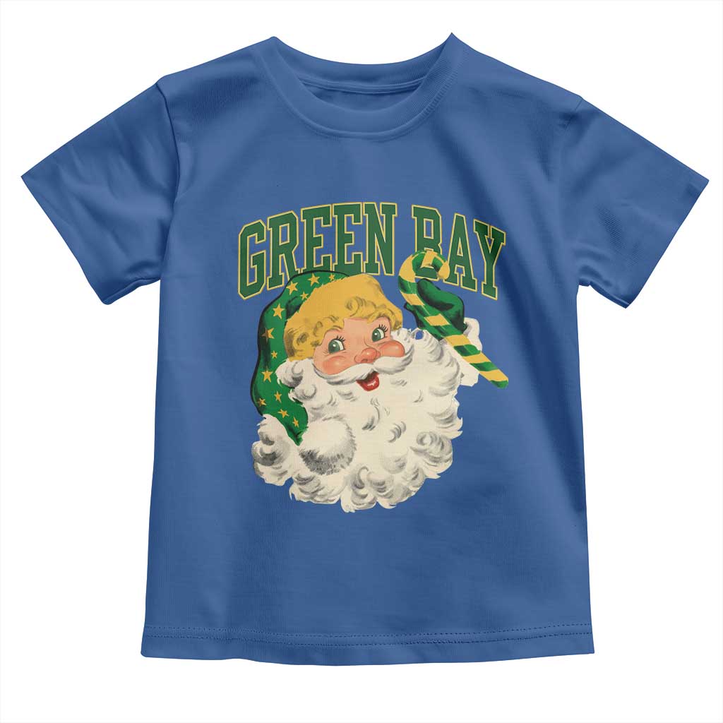 Christmas GB Fan Toddler T Shirt Vintage Varsity Retro Santa Claus Face Game Day TS10 Royal Blue Print Your Wear