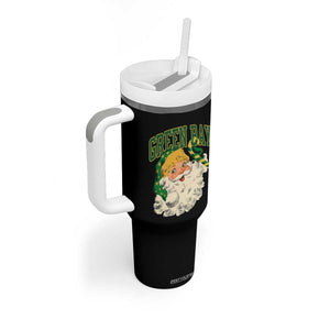 Christmas GB Fan Tumbler With Handle Vintage Varsity Retro Santa Claus Face Game Day TS10 Print Your Wear