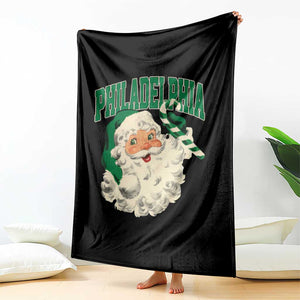 Christmas PFE Throw Blanket Vintage Varsity Retro Santa Face Game Day TS10 Print Your Wear