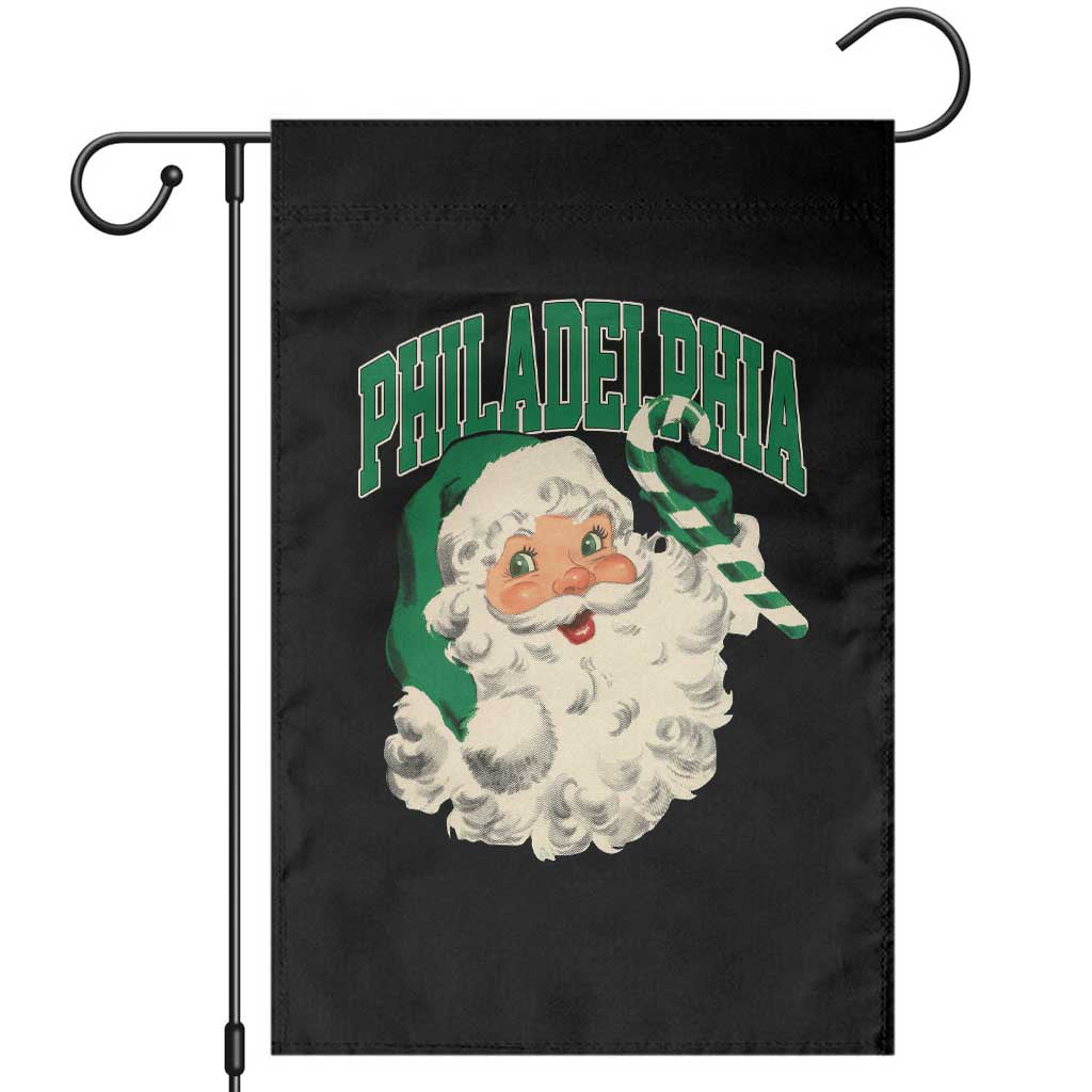 Christmas PFE Garden Flag Vintage Varsity Retro Santa Face Game Day TS10 Black Print Your Wear