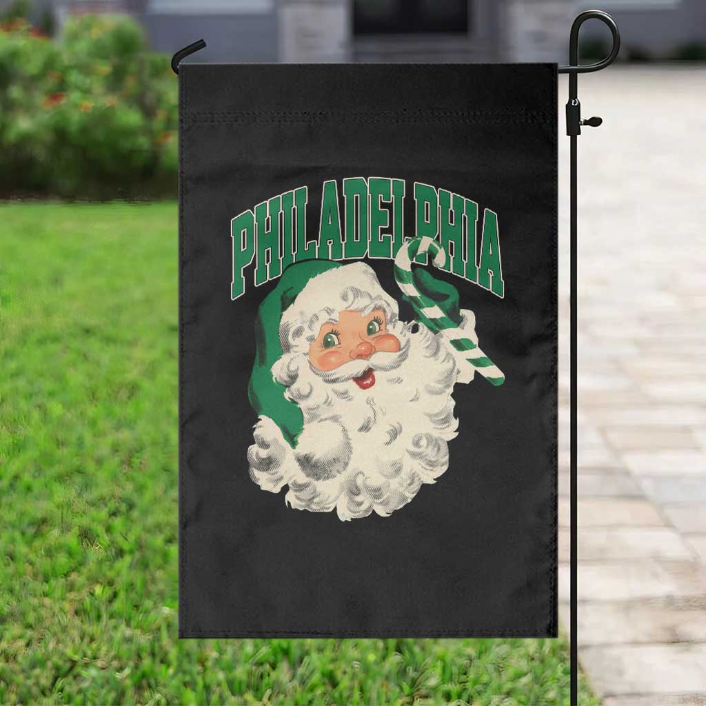 Christmas PFE Garden Flag Vintage Varsity Retro Santa Face Game Day TS10 Print Your Wear