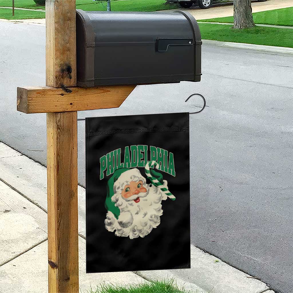 Christmas PFE Garden Flag Vintage Varsity Retro Santa Face Game Day TS10 Print Your Wear
