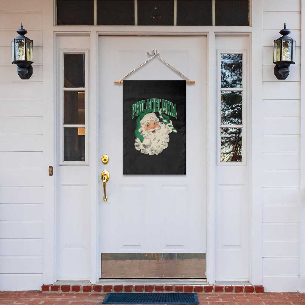 Christmas PFE Garden Flag Vintage Varsity Retro Santa Face Game Day TS10 Print Your Wear