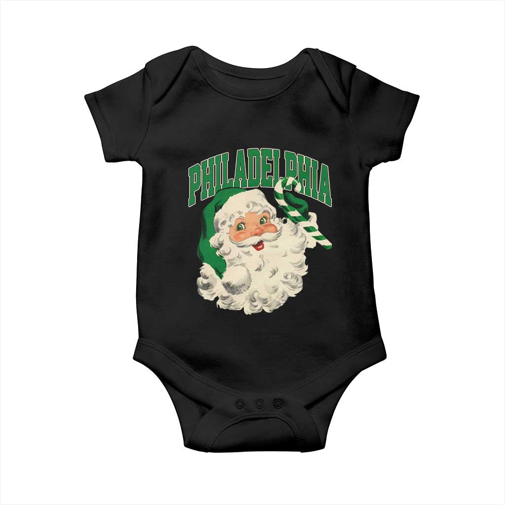 Christmas PFE Baby Onesie Vintage Varsity Retro Santa Face Game Day TS10 Black Print Your Wear