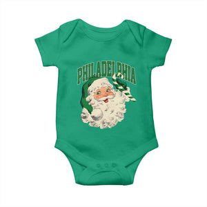 Christmas PFE Baby Onesie Vintage Varsity Retro Santa Face Game Day TS10 Irish Green Print Your Wear