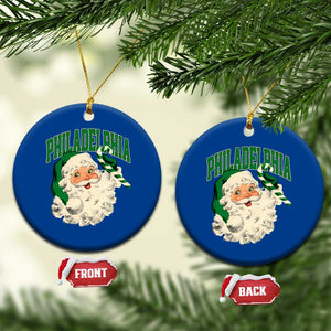 Christmas PFE Ceramic Ornament Vintage Varsity Retro Santa Face Game Day TS10 1pc Blue Print Your Wear