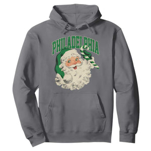 Christmas PFE Hoodie Vintage Varsity Retro Santa Face Game Day TS10 Charcoal Print Your Wear