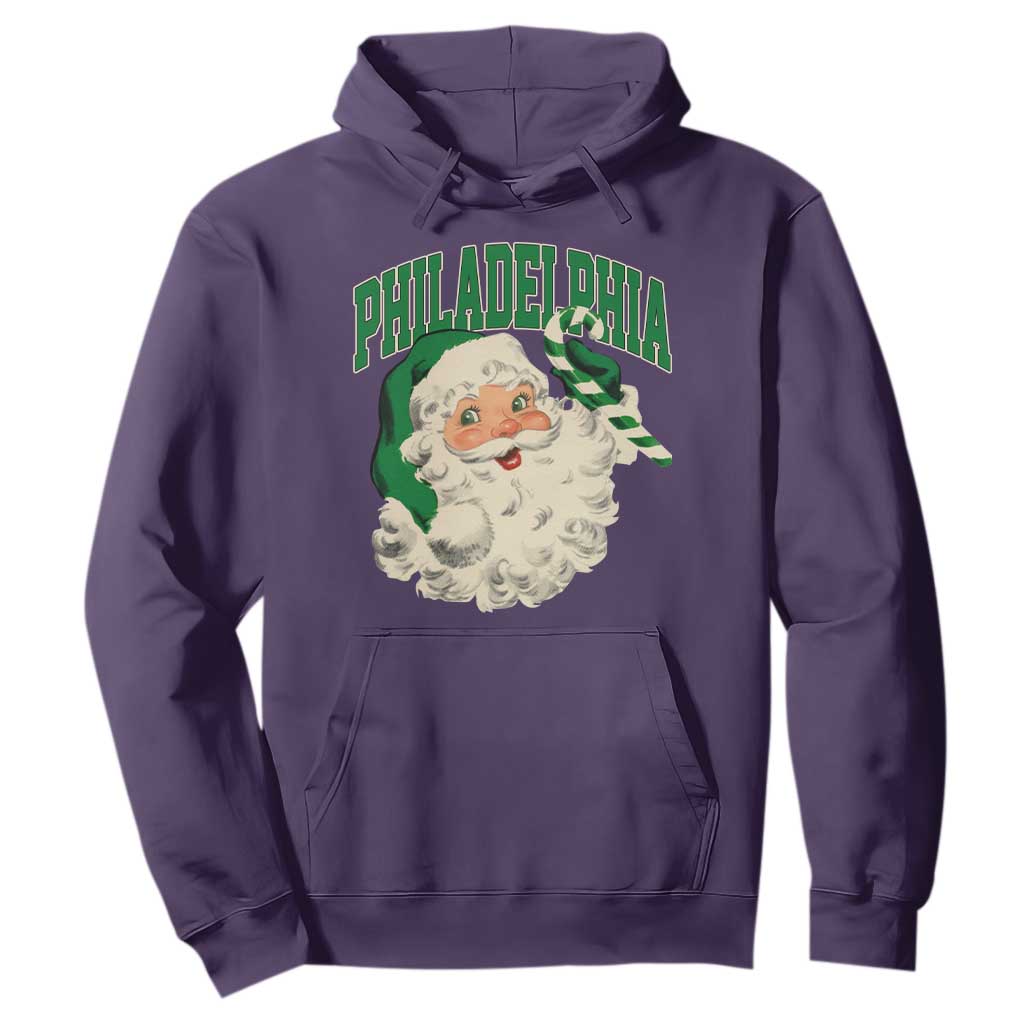 Christmas PFE Hoodie Vintage Varsity Retro Santa Face Game Day TS10 Purple Print Your Wear