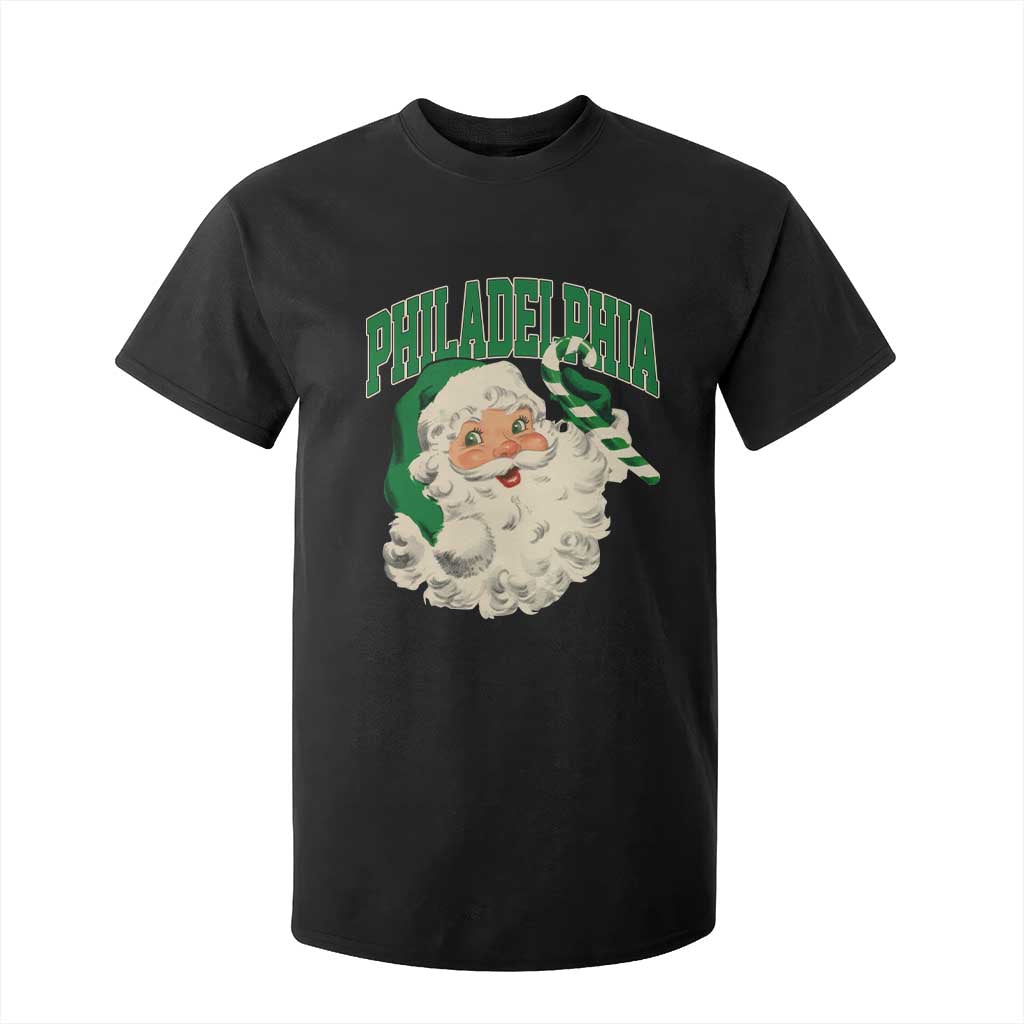 Christmas PFE T Shirt For Kid Vintage Varsity Retro Santa Face Game Day TS10 Black Print Your Wear