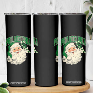 Christmas PFE Skinny Tumbler Vintage Varsity Retro Santa Face Game Day TS10 Print Your Wear