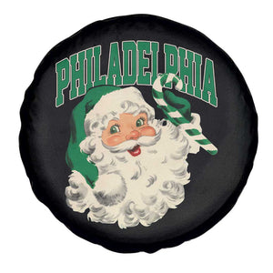 Christmas PFE Spare Tire Cover Vintage Varsity Retro Santa Face Game Day TS10 Print Your Wear