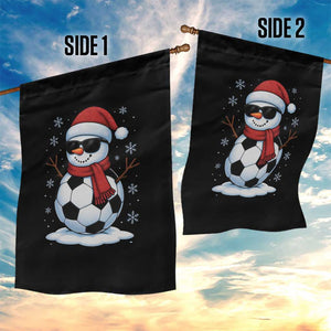 Christmas Soccer Snowman Garden Flag Snowflakes Holiday Sports Xmas Pajamas Red Santa Hat TS10 Print Your Wear