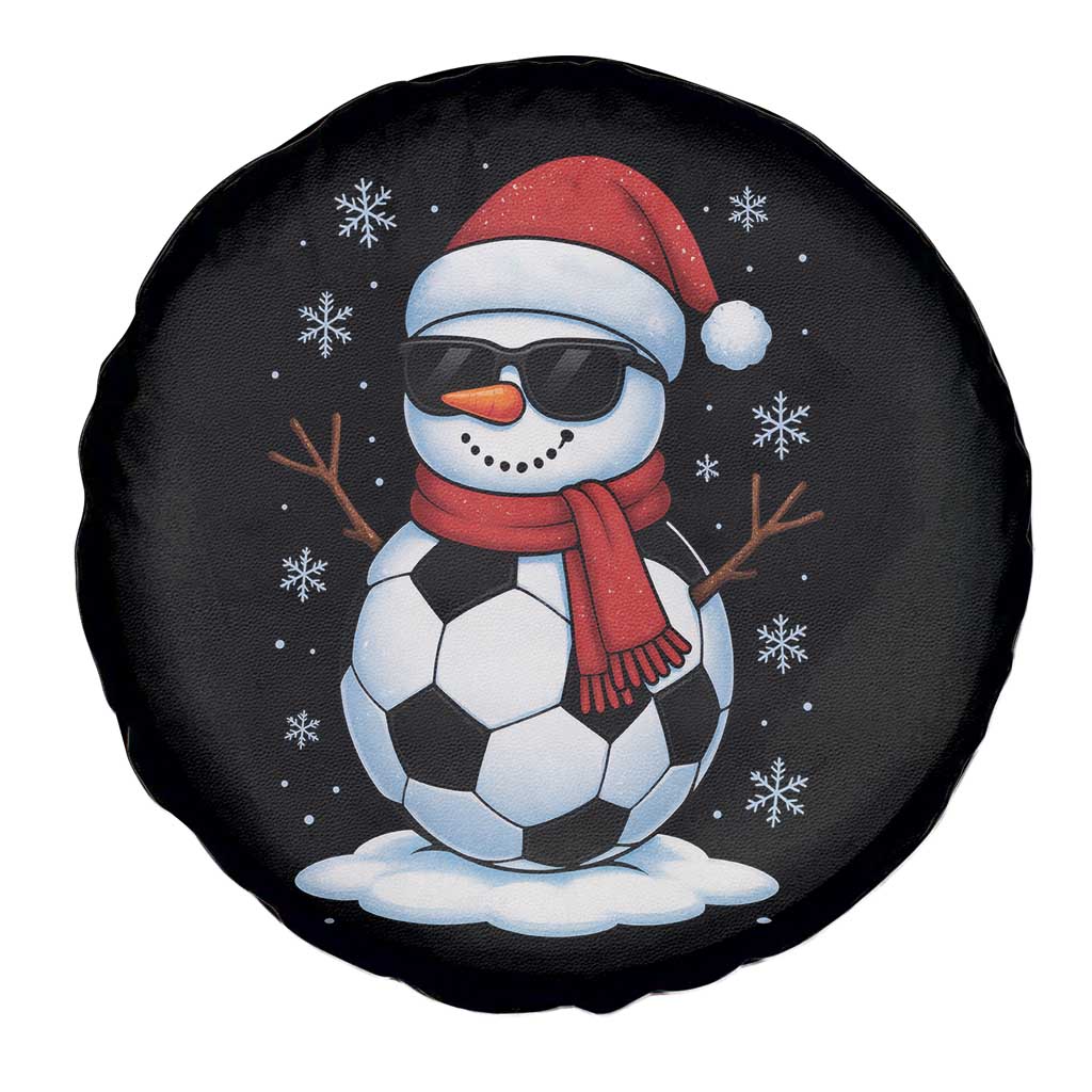 Christmas Soccer Snowman Spare Tire Cover Snowflakes Holiday Sports Xmas Pajamas Red Santa Hat TS10 Print Your Wear