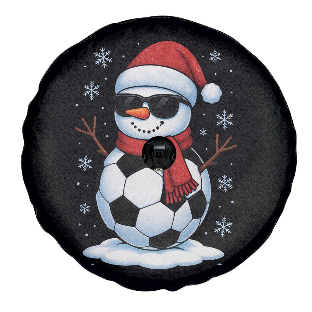 Christmas Soccer Snowman Spare Tire Cover Snowflakes Holiday Sports Xmas Pajamas Red Santa Hat TS10 Print Your Wear
