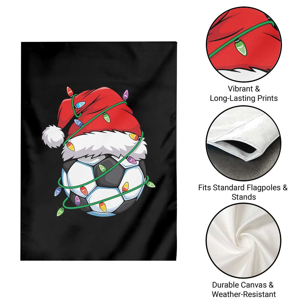 Soccer Christmas Garden Flag Santa Hat Sports Xmas Pajamas TS10 Print Your Wear